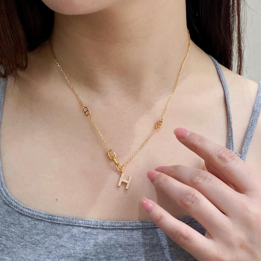 Industrial Chic H Shape Necklace