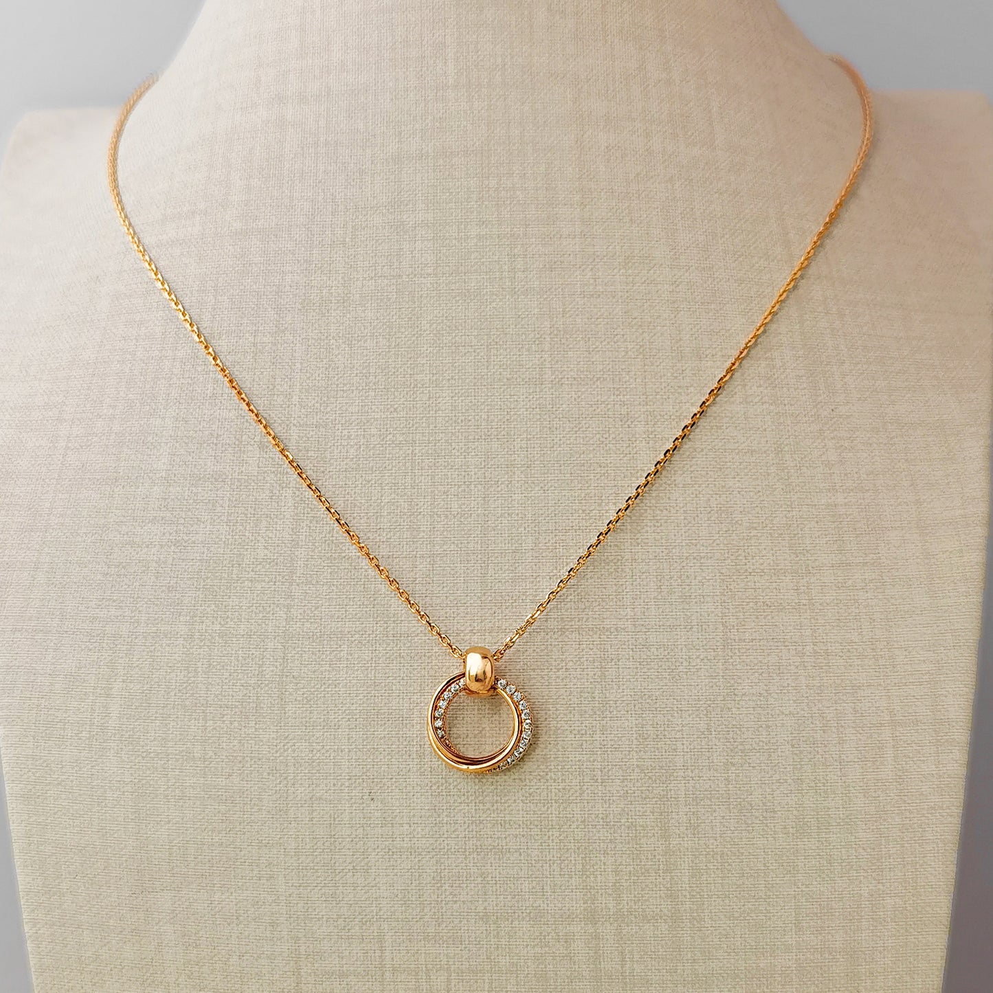 Triptych Orbit Pendant Necklace