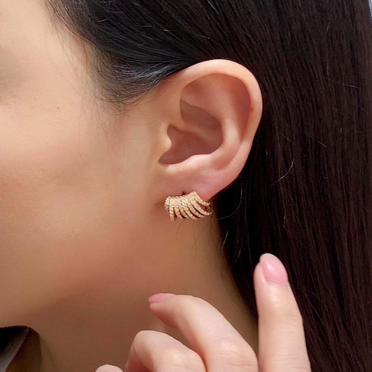 Tennis Line Earrings