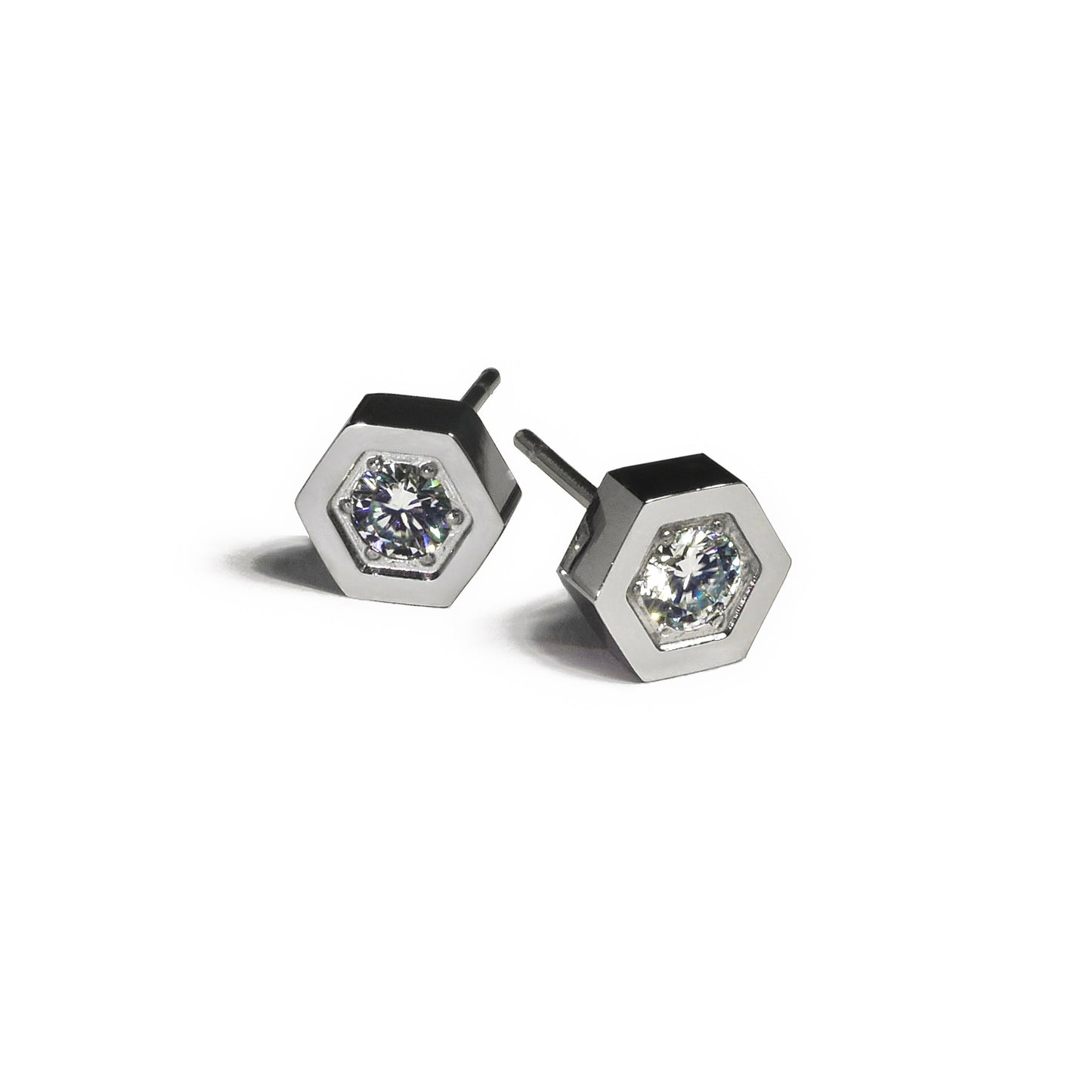 LG028 Hexa Brilliance Earrings