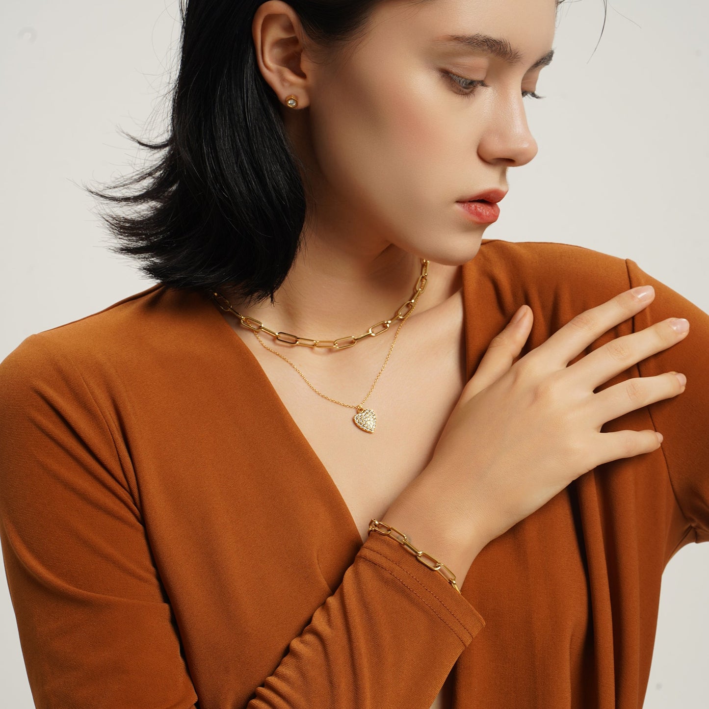 LG019 Radiant Handmade Heart Shape Necklace