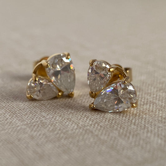 LG055 Lovely Elegance Moissanite Earrings