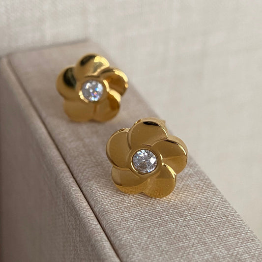 LG057 Floral Moissanite Earrings Classic Handmade  Jewelry