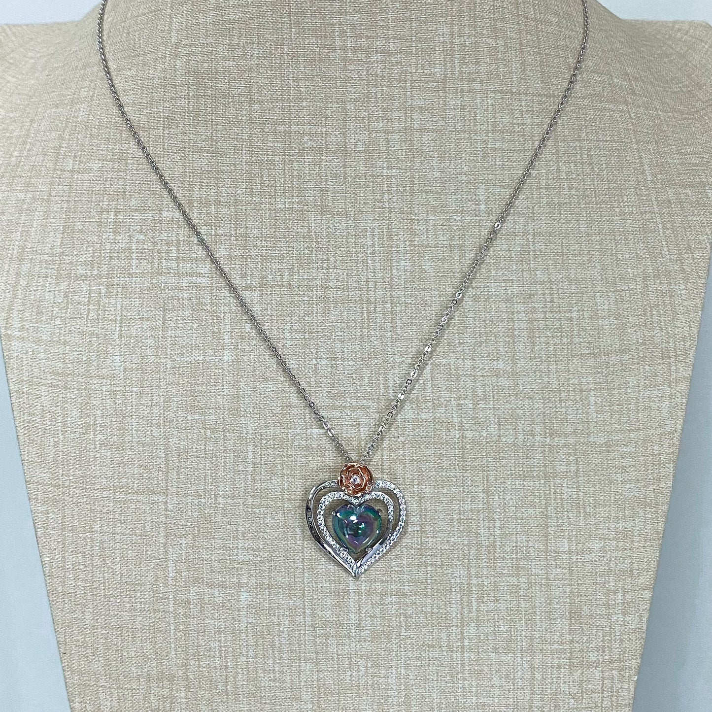 LG145 Heart Pendant Necklace Classic Handmade Jewelry