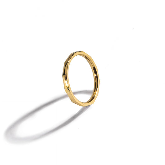 LG-033 18K gold  plated cutting ring