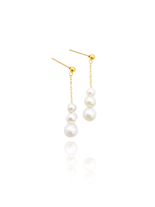 ZY-084 Smile Natural Pearl Earrings