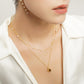 LG-017  Facet Heart Pendant Necklace