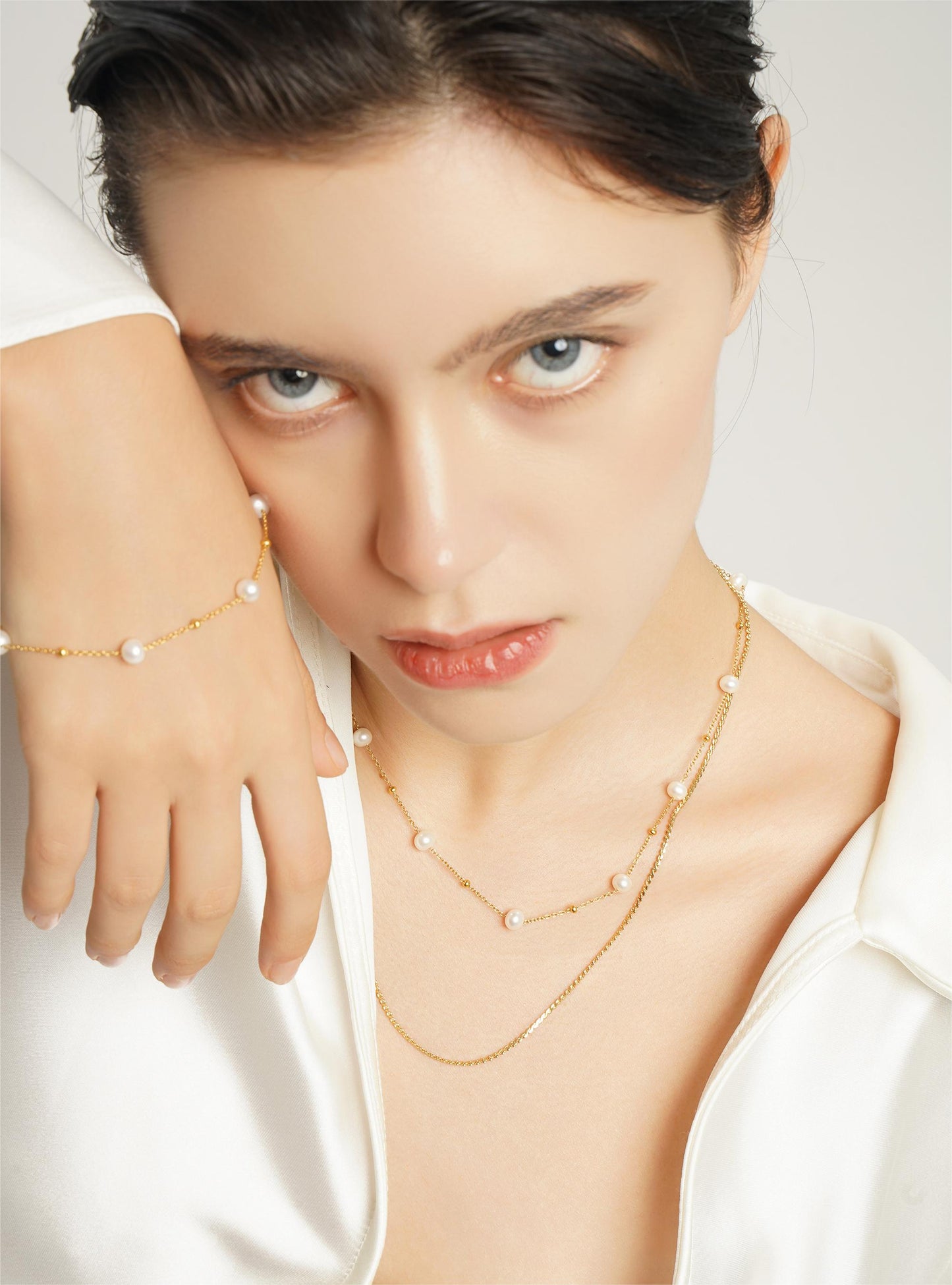 LG-050 Sky Star Natural Pearl Bracelet
