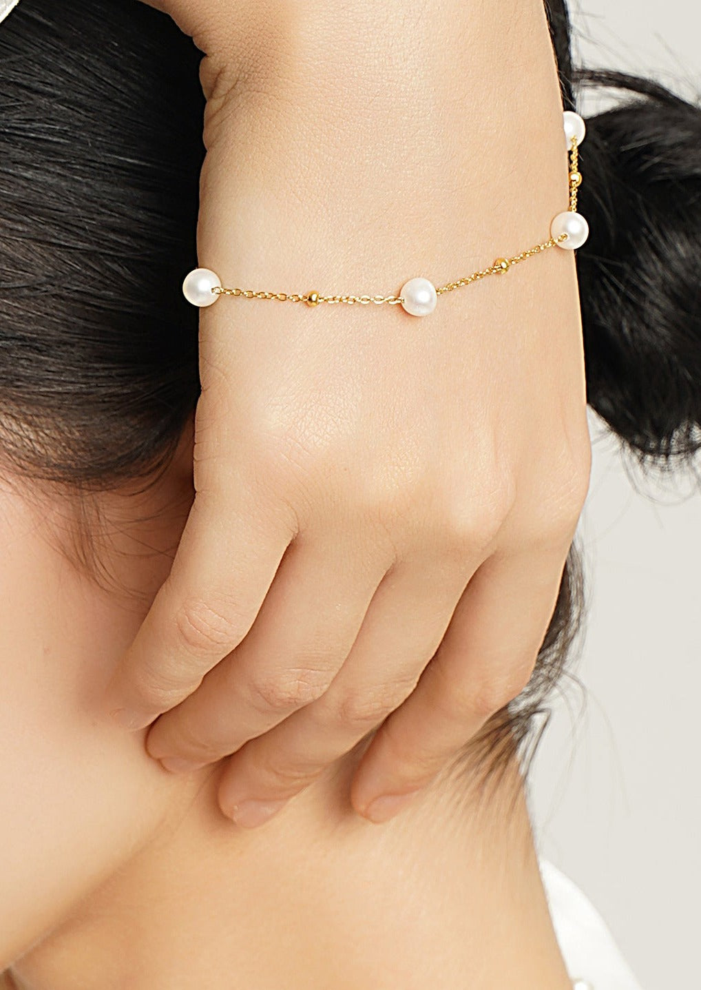LG-050 Sky Star Natural Pearl Bracelet