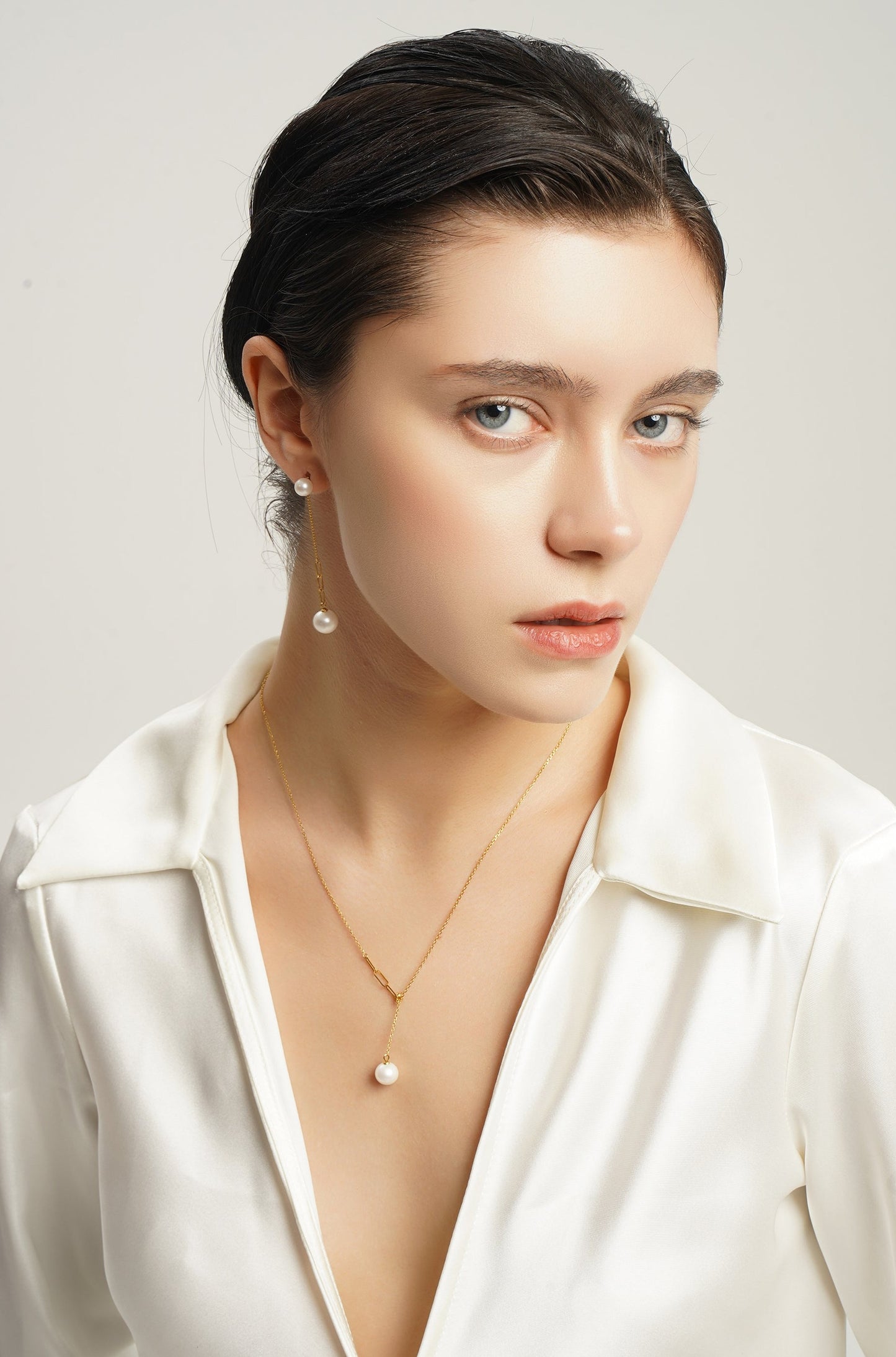 LG-040 Elegant Natural Pearl Necklace