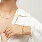 LG-045  18K gold plated pretty beans bracelet