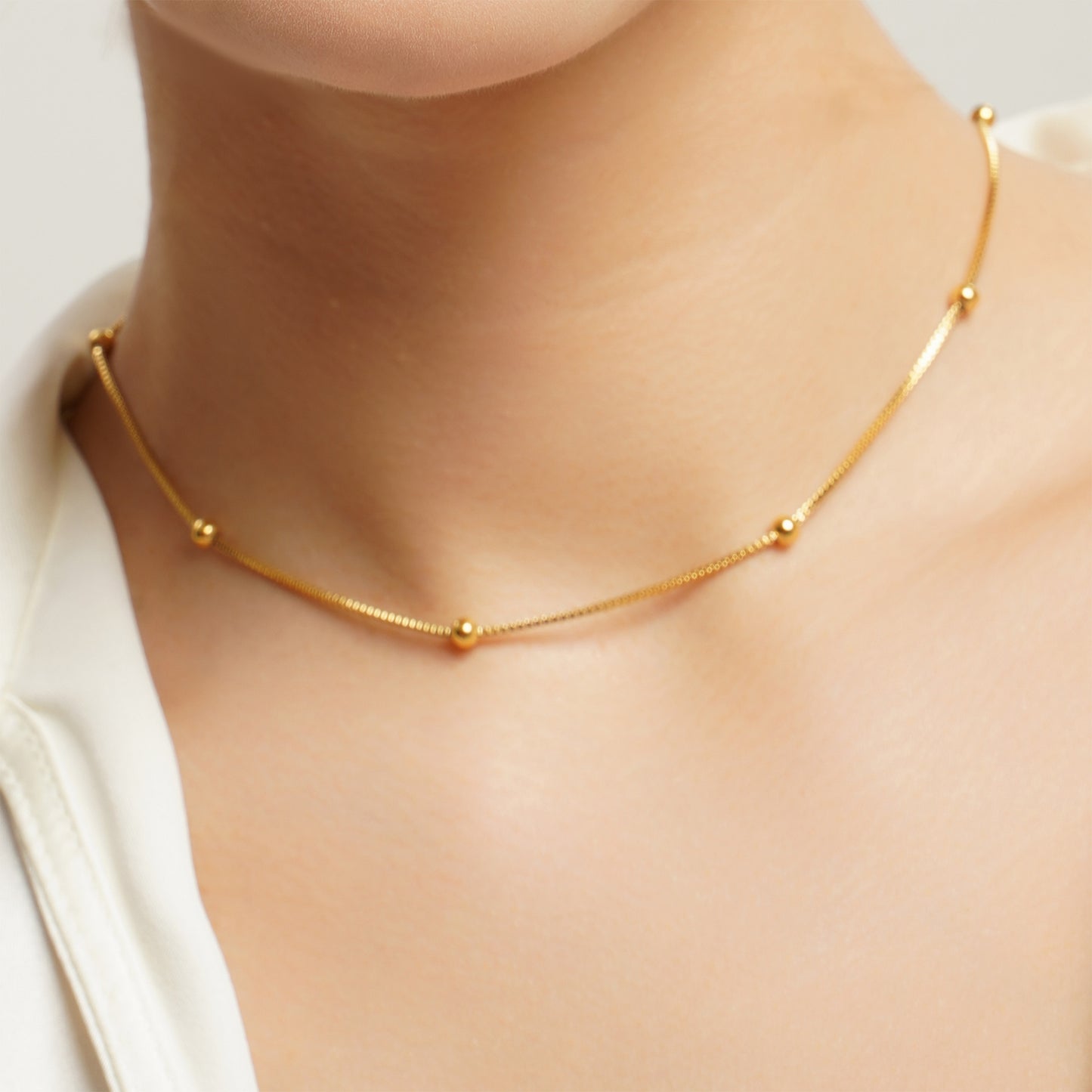 LG-045  18K gold plated pretty beans bracelet