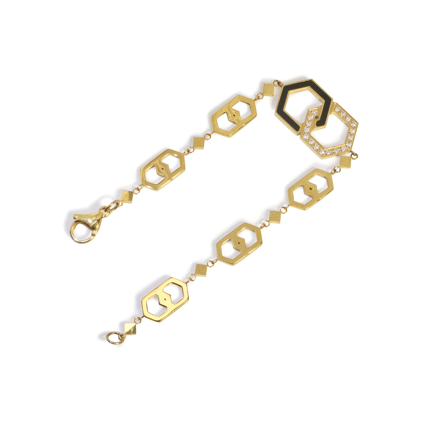 LG-003 Interlinked Elegance Choker Necklace/Bracelet Set