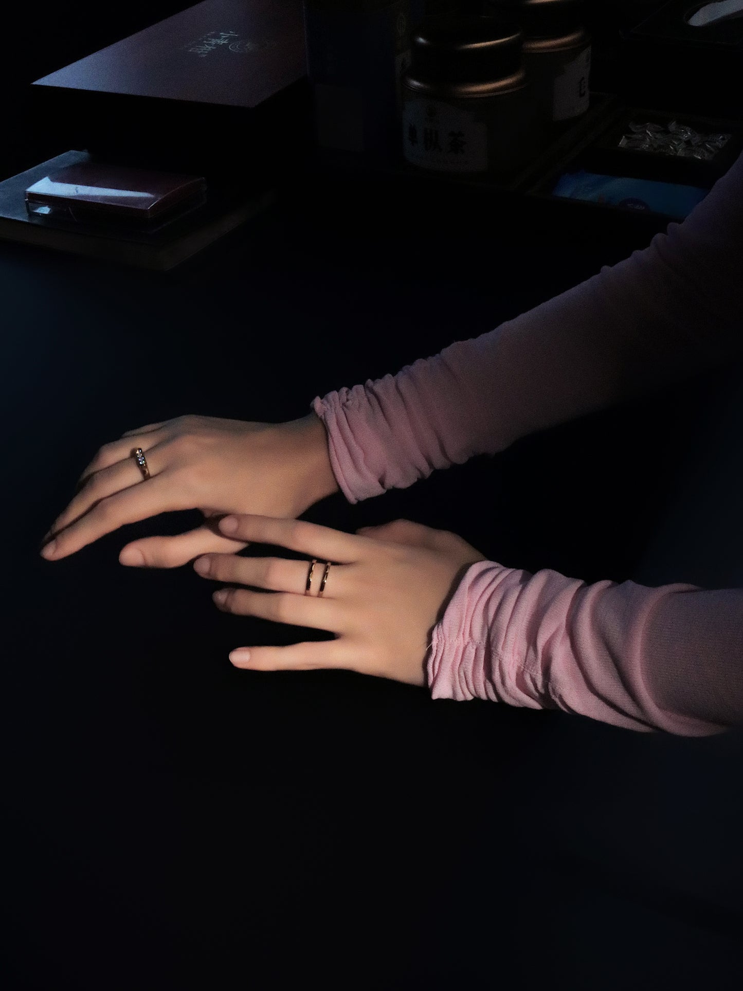 LG-033 18K gold  plated cutting ring