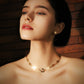LG-003 Interlinked Elegance Choker Necklace/Bracelet Set