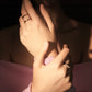 LG-033 18K gold  plated cutting ring