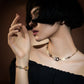 LG-003 Interlinked Elegance Choker Necklace/Bracelet Set
