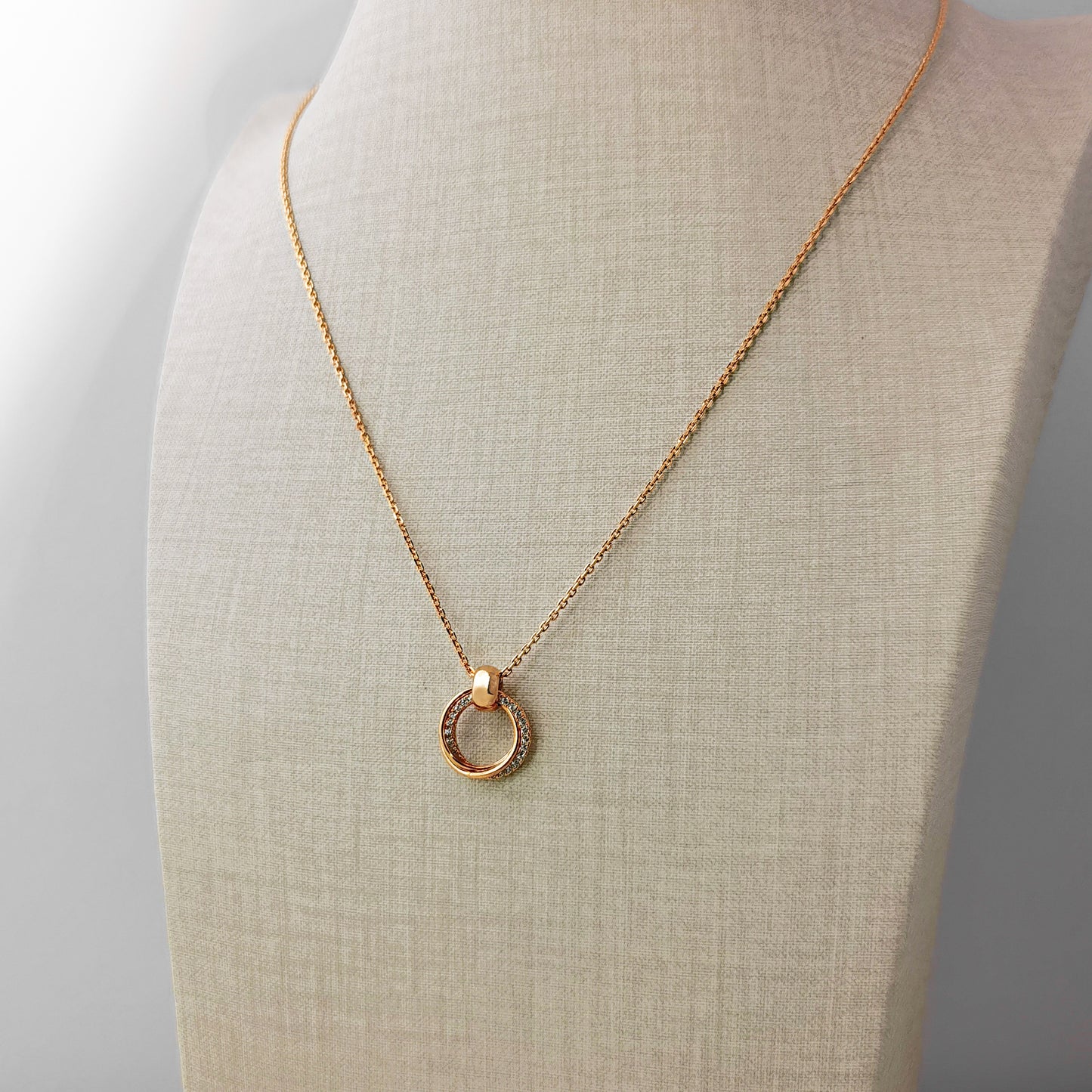 Triptych Orbit Pendant Necklace