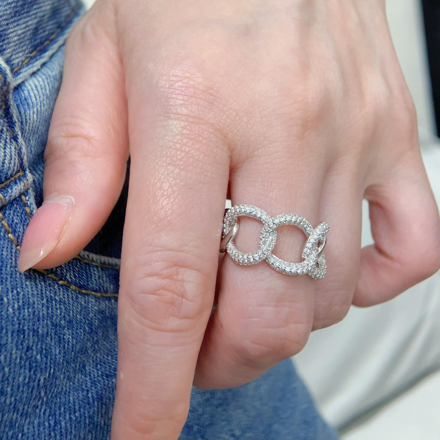 Sparkle Drop Ring