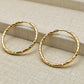 LG053 Embossing Hoop(3.5cm) Earrings