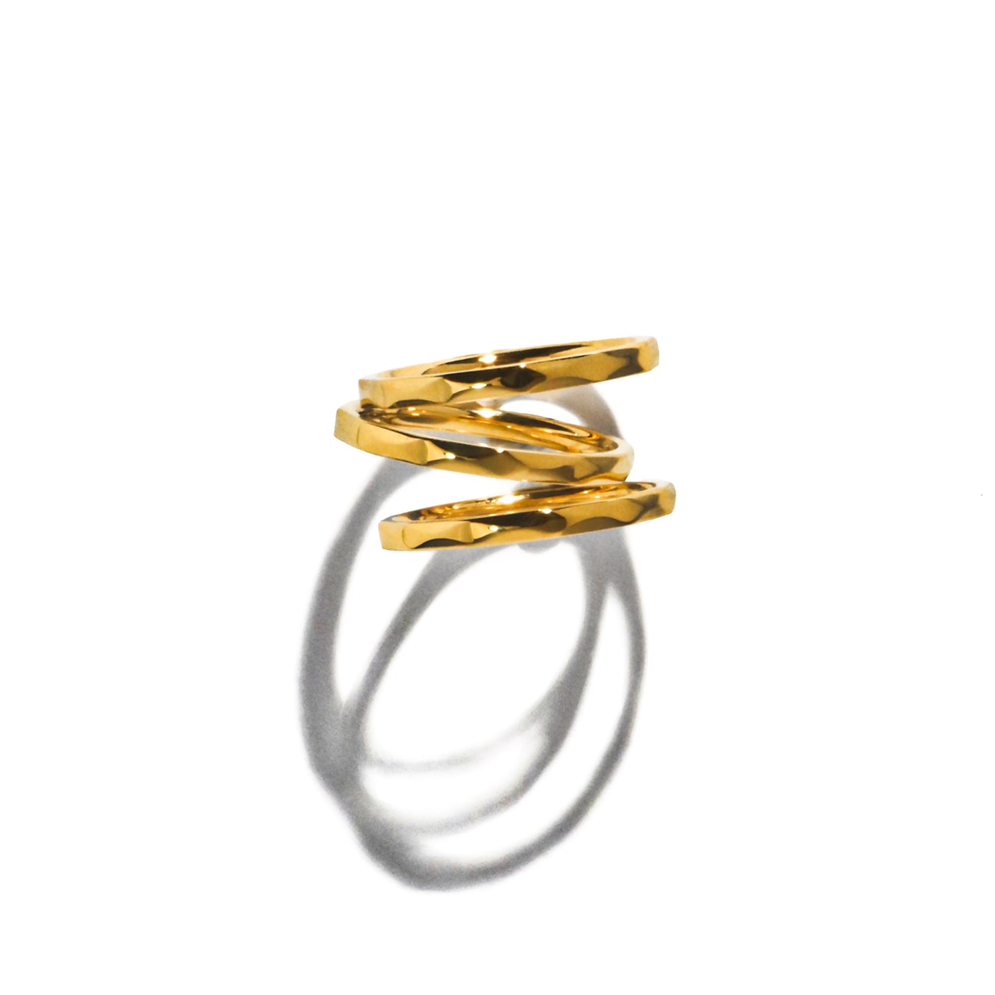 LG-033 18K gold  plated cutting ring