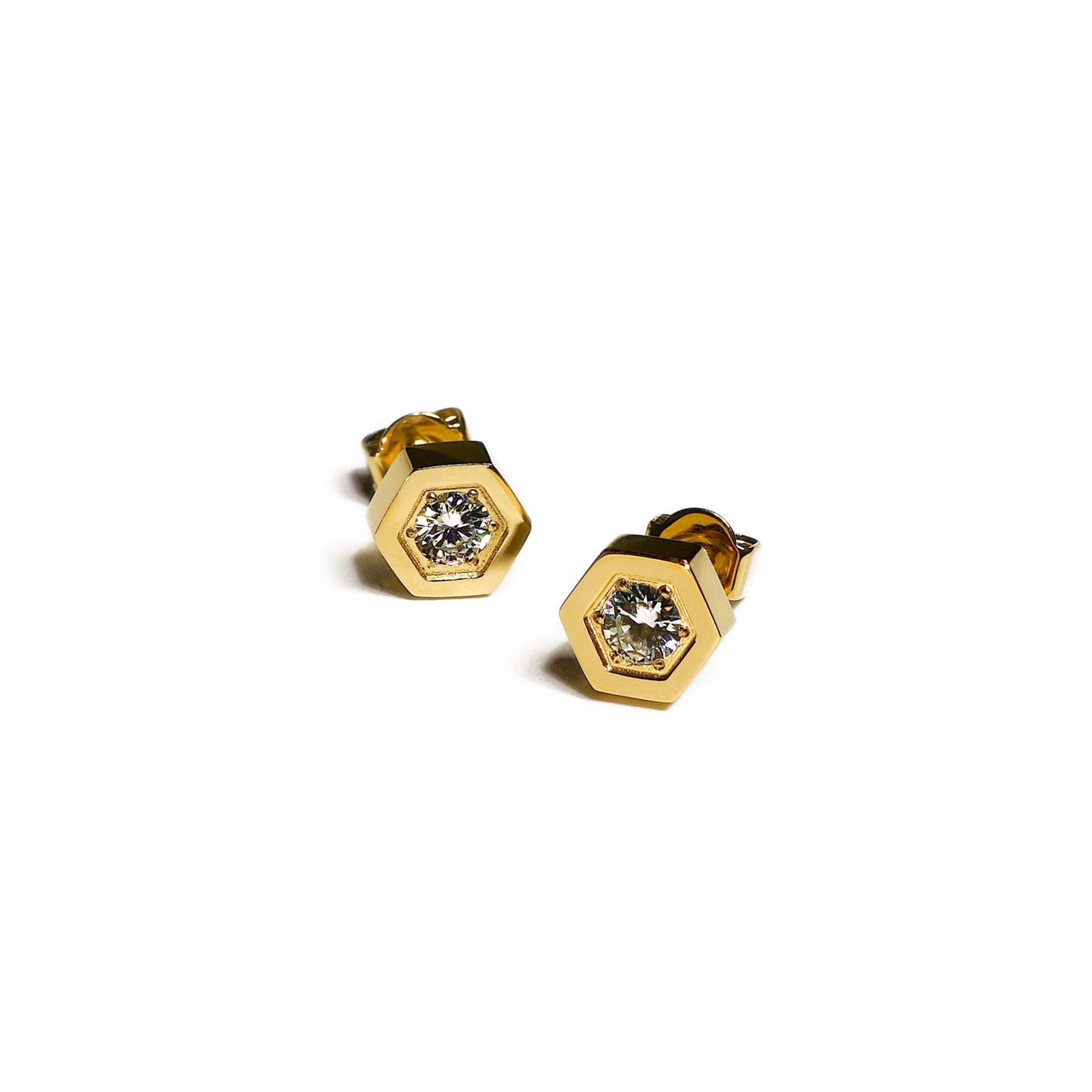 LG-027 Hexa Brilliance Earrings
