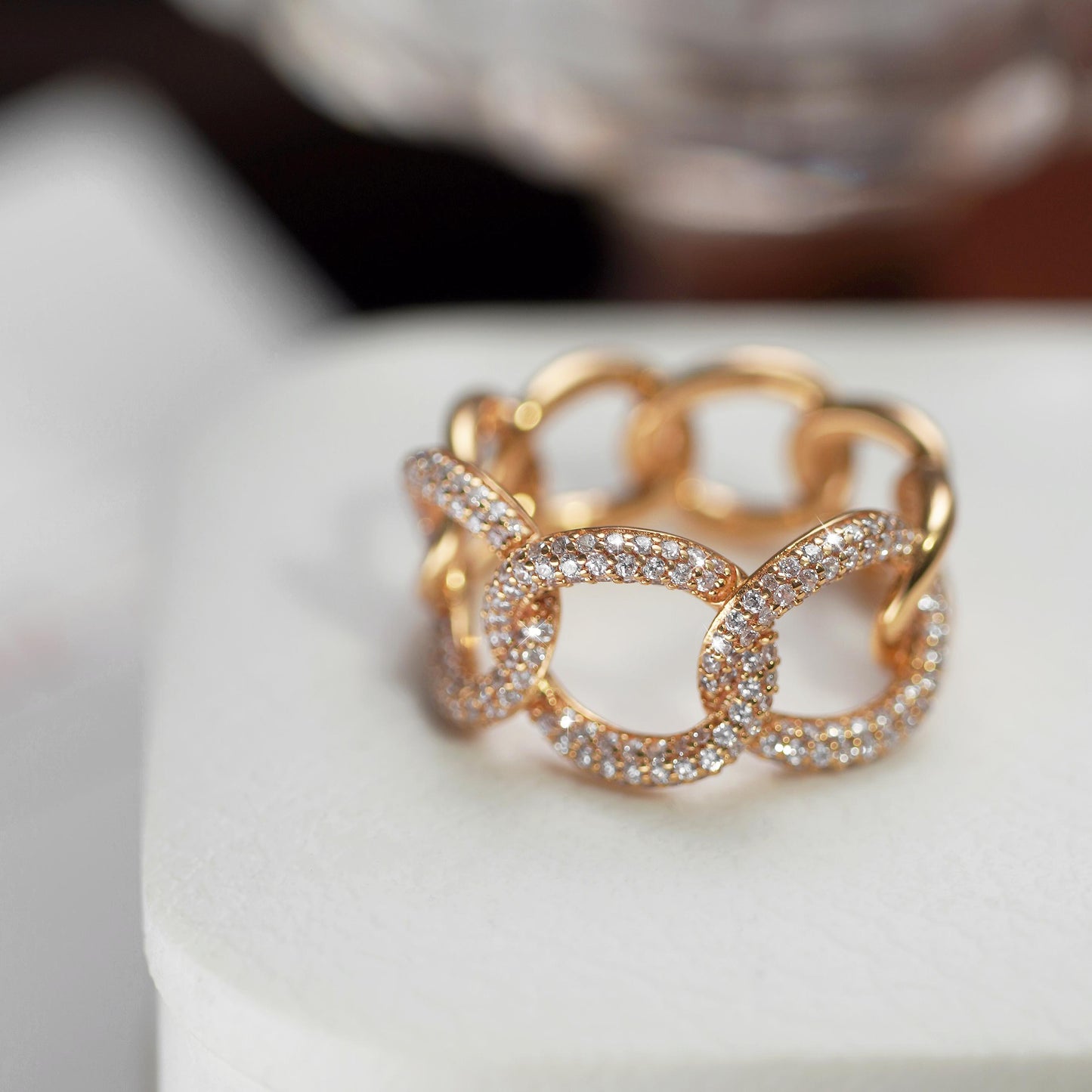 Sparkle Drop Ring