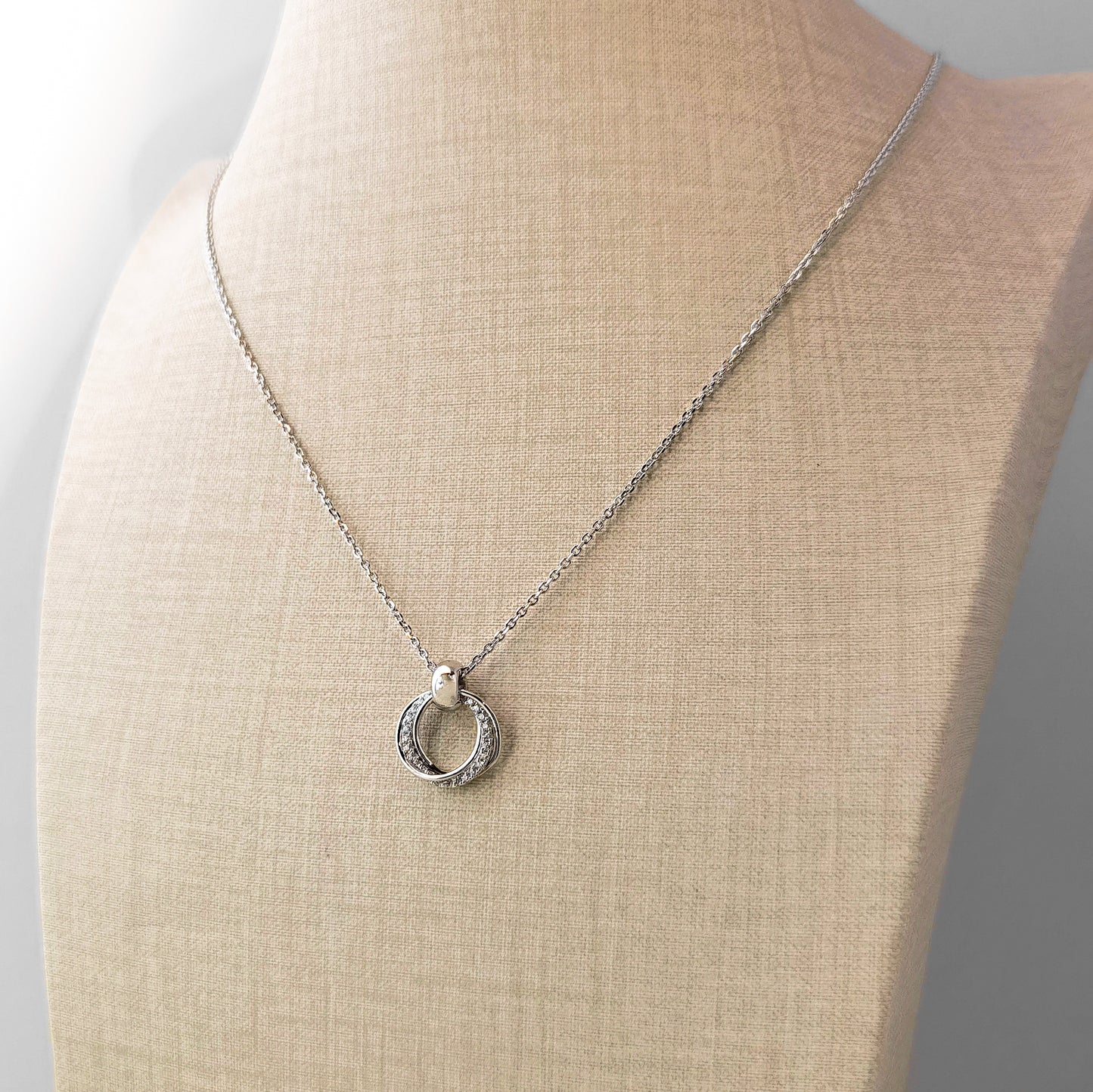Triptych Orbit Pendant Necklace
