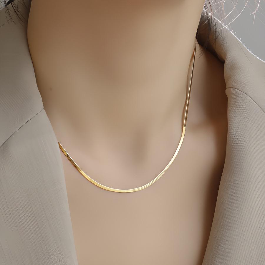 ZY-088 Herring Bone Small Necklace(3mm/2.5mm)