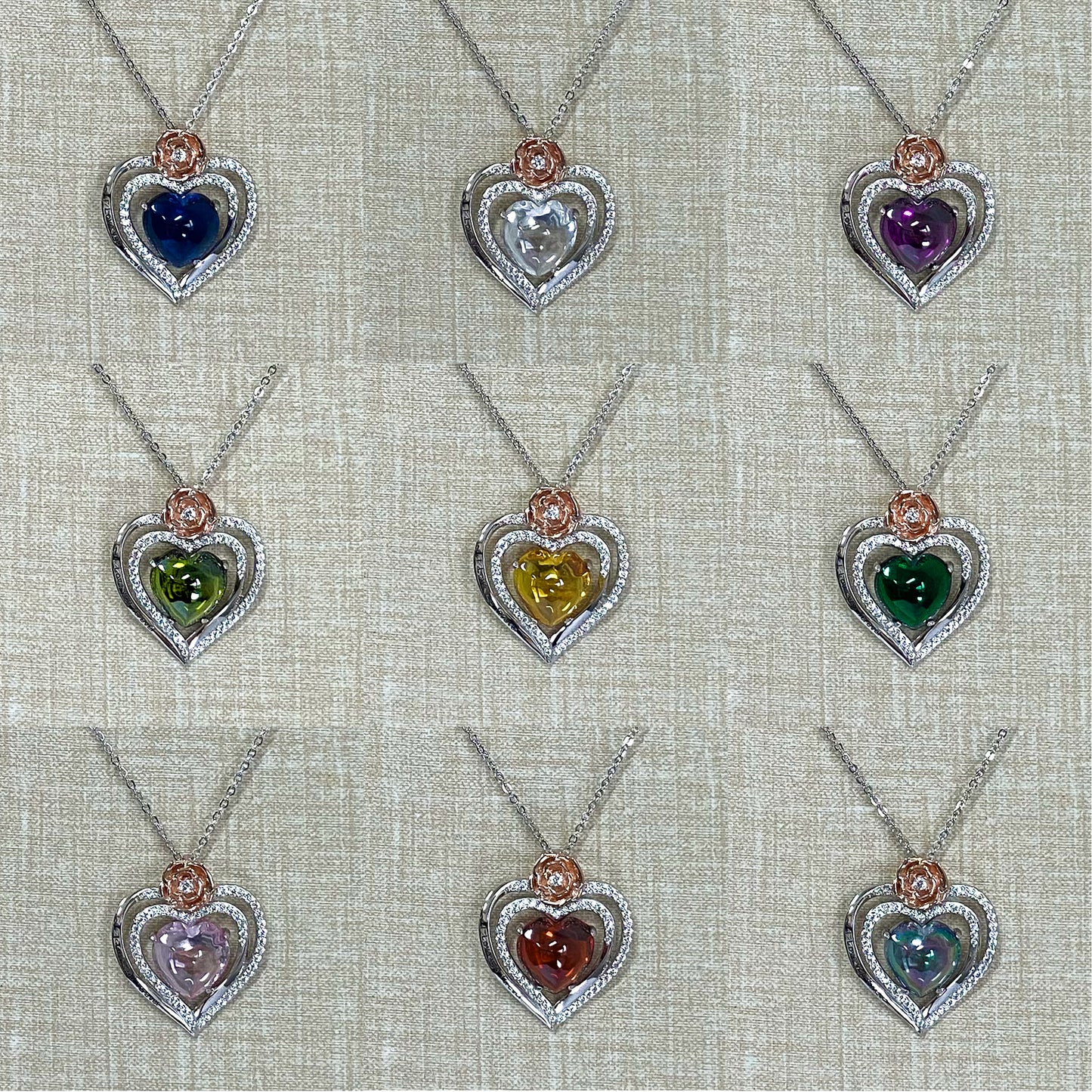 LG145 Heart Pendant Necklace Classic Handmade Jewelry
