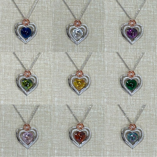 LG145 Heart Pendant Necklace Classic Handmade Jewelry