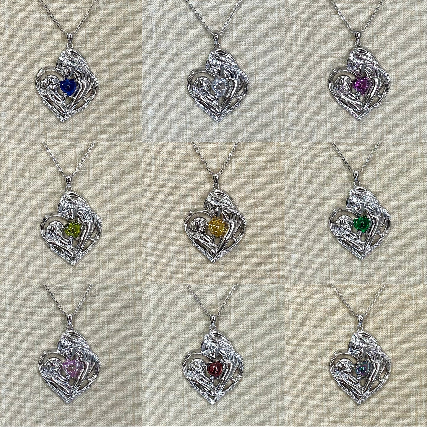 LG143 Heart Pendant Necklace Classic Handmade Jewelry