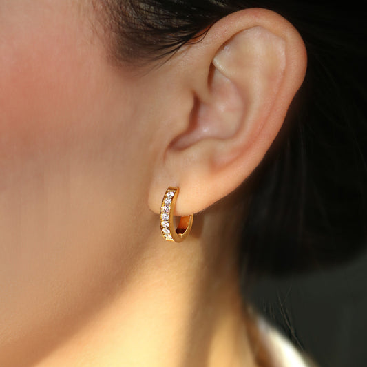 LG-028 Radiant Loop Earrings