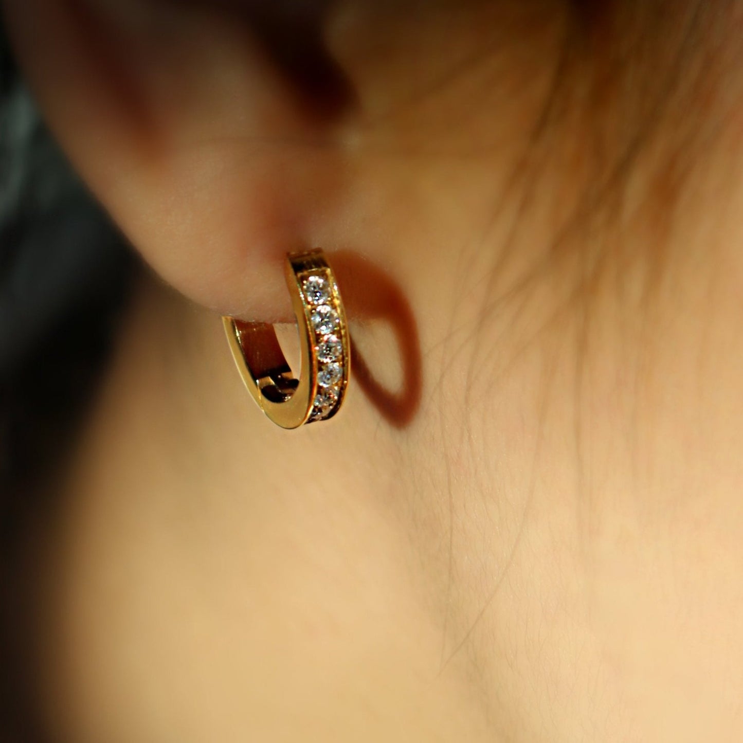 LG-028 Radiant Loop Earrings