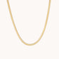 LG-006 Flat Snake Chain  Necklace/ Bracelet set