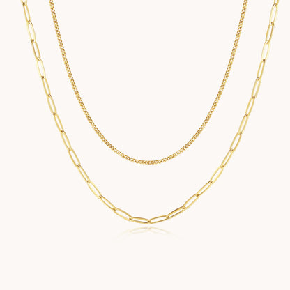 LG-010  Golden Harmony Layered Necklace