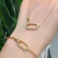 Celestial Paperclip Necklace/Bracelet Set