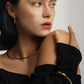 LG-006 Flat Snake Chain  Necklace/ Bracelet set