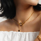 LG-011 Paper Clips Tag Moissanite Necklace