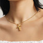 LG-021 Elegance Cross Pendant Necklace