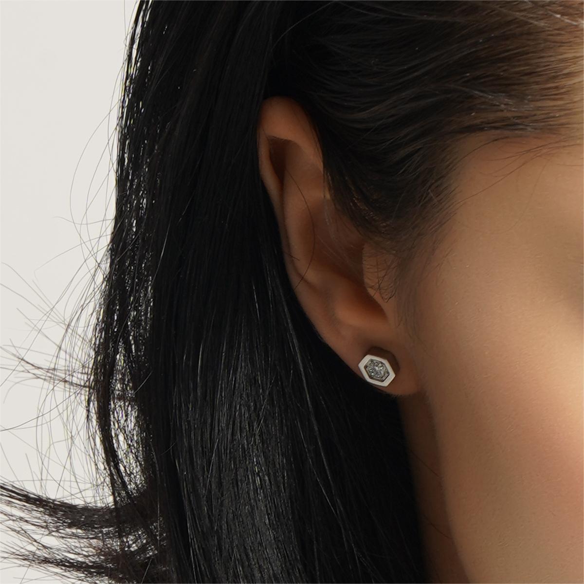 LG-027 Hexa Brilliance Earrings