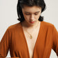 LG-012 Golden Clock Gear Pendant Necklace