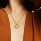 LG025 Golden Unity Pendant Necklace