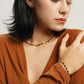 LG-007 Coffee Beans Necklace & Bracelet Set