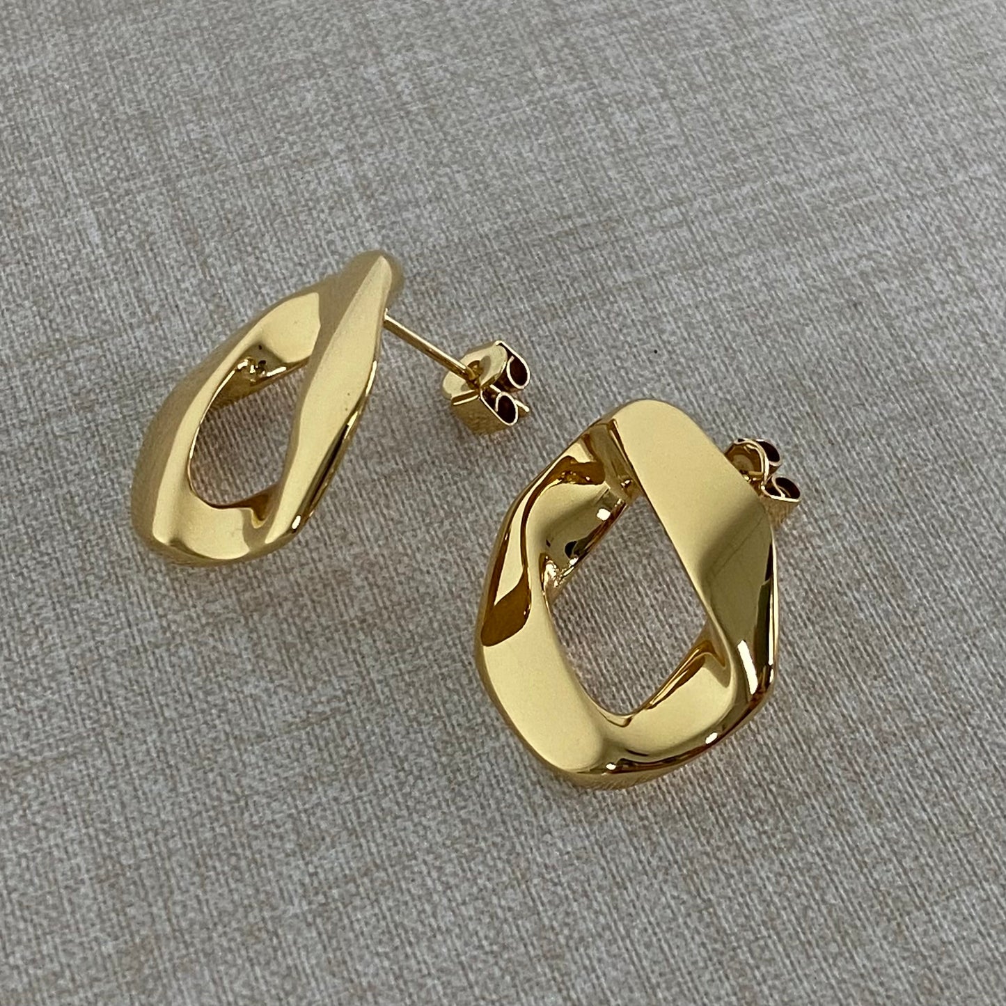 LG056 Double Cuba Chain Set Necklace/Bracelet/Earrings