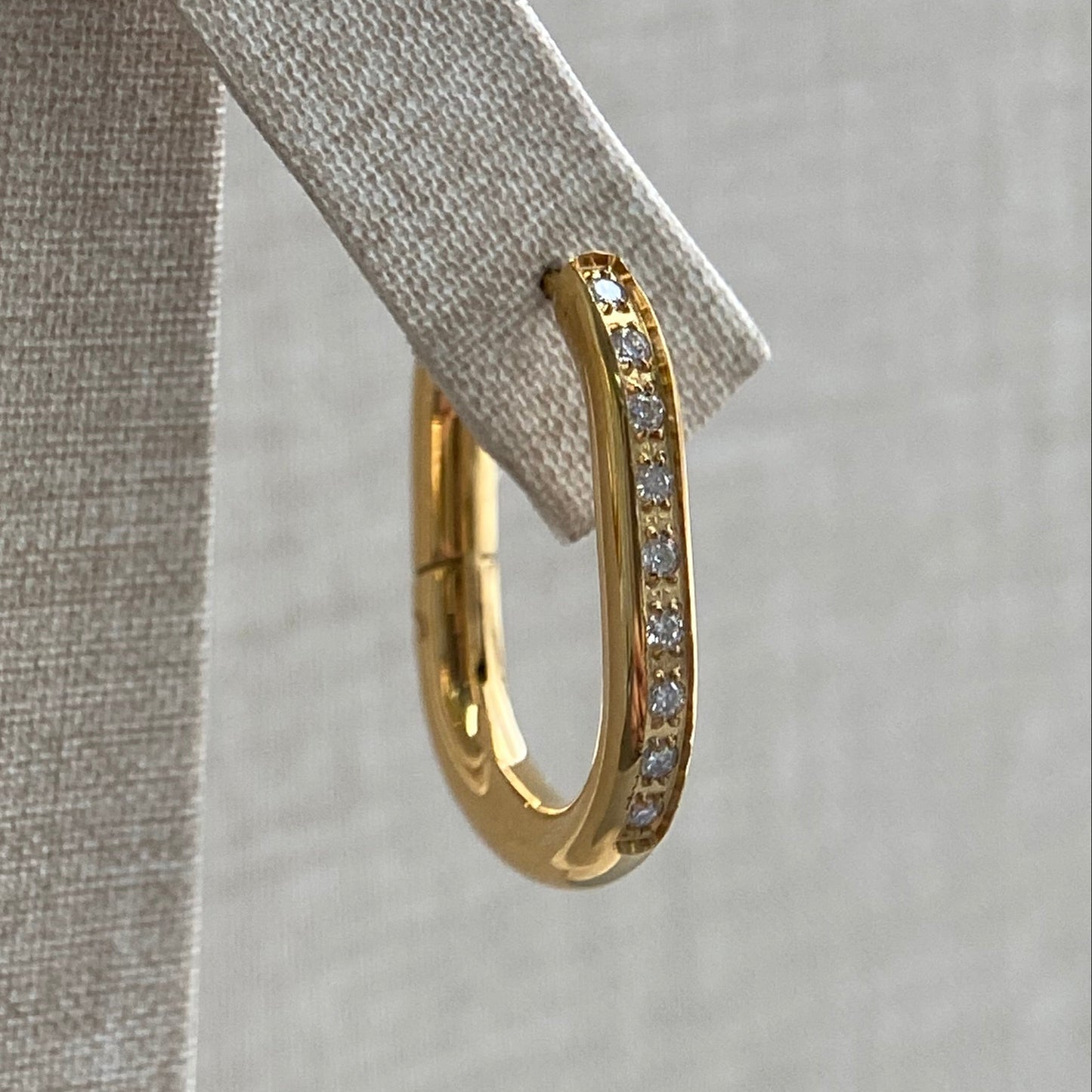 LG058 Shining Hoop(15mm) M Earrings Classic Handmade  Jewelry