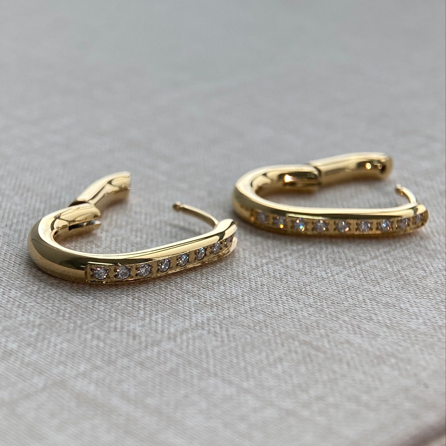 LG058 Shining Hoop(15mm) M Earrings Classic Handmade  Jewelry