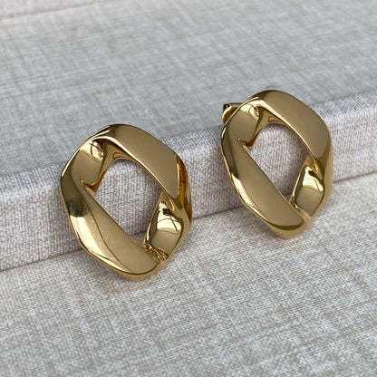 LG056 Double Cuba Chain Set Necklace/Bracelet/Earrings