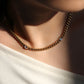 LG047 Golden Radiance Choker Moissanite Necklace/Bracelet Set