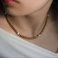 LG047 Golden Radiance Choker Moissanite Necklace/Bracelet Set